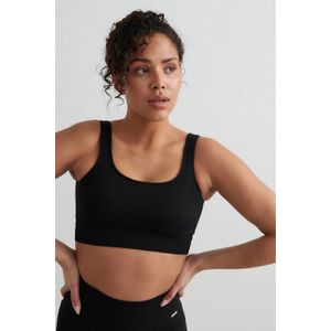 Aim'n level 2 rib sportbh Seamless zwart