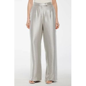 Studio AR by ARMA wide leg high waist broek zilver