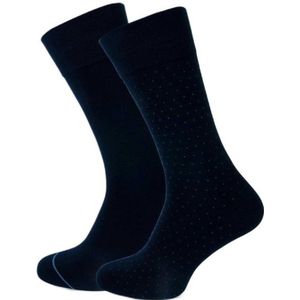 Marcmarcs sokken Alex met print - set van 2 donkerblauw