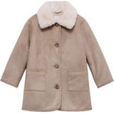 Mango Kids - Jas - Zacht - Met Knoopsluiting - Lange Mouwen