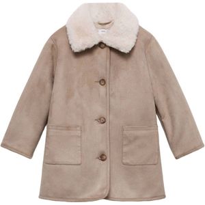 Mango Kids - Jas - Zacht - Met Knoopsluiting - Lange Mouwen
