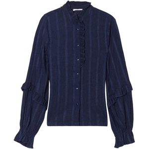 Cache Cache blouse met ruches marine