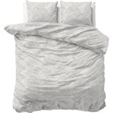 Sleeptime - Dekbedovertrek Rattan - Zilvergrijs - 200x200x220 + 2 Kussenslopen 60x70