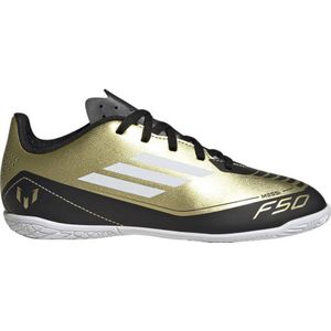 adidas Performance F50 Club Messi junior voetbalschoenen goudmetallic/wit/zwart