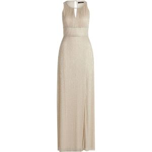 Vera Mont halter maxi jurk goud/zilver