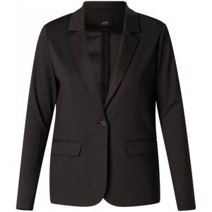 Yest rechtvallende blazer antraciet/zwart