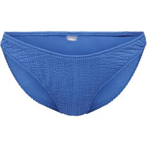 ONLY bikinibroekje ONLTROPEZ met textuur blauw