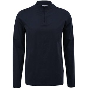 s.Oliver BLACK LABEL slim fit longsleeve donkerblauw