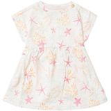 Noppies baby jurk met all over print offwhite/roze/geel