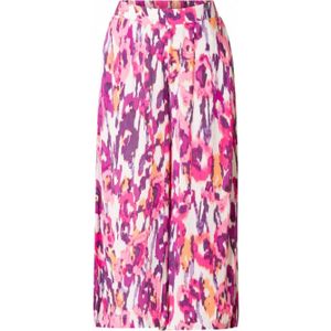 Yest high waist loose fit broek met all over print roze,fuchsia,wit