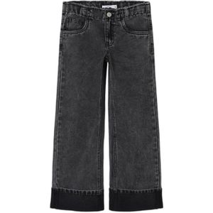 NAME IT KIDS wide leg jeans NKFROSE dark grey denim