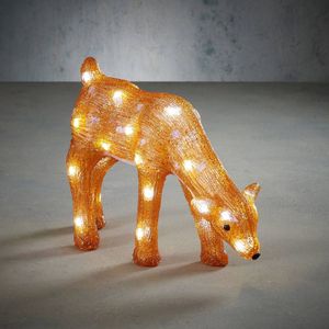 Gerimport LED piramide kerstboom - H80 cm - rotan - kerstverlichting | Fun en Feest
