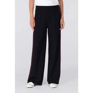 JANSEN Amsterdam - ALEIDAS - Broek - Zwart - Straight Regular Waist