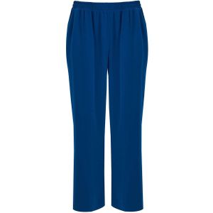 Mat Fashion wide leg broek met zijstreep blauw/groen