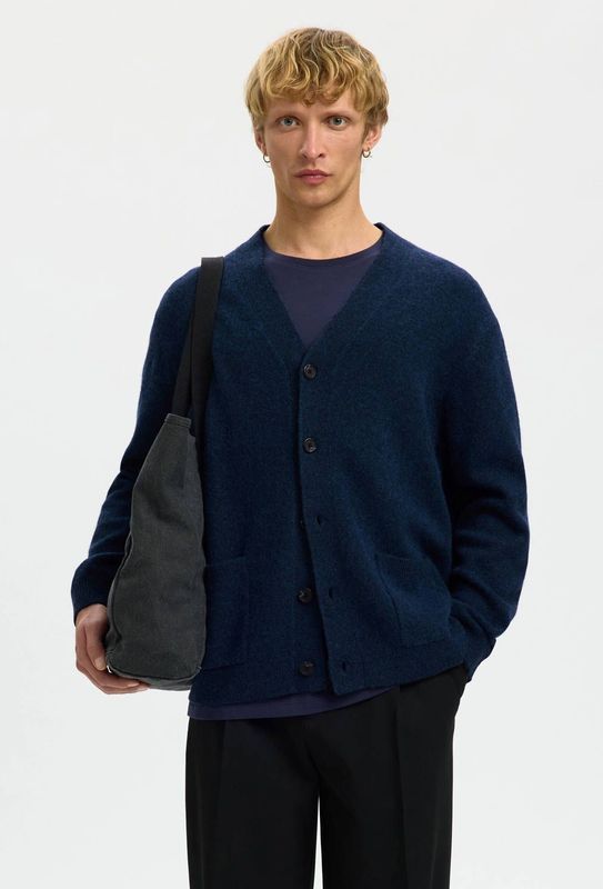 Wolmix - Cardigan - V-hals - Knoopsluiting - Relaxed-fit