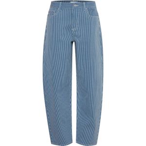 B.Young gestreepte wide leg jeans BYKATO medium blue denim