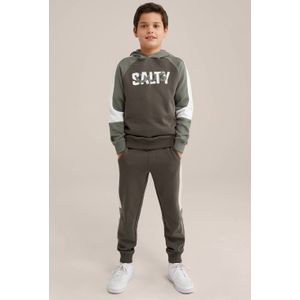 Salty Dog slim sweatpant groen