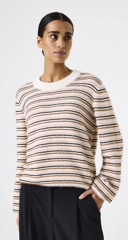 GARCIA - Effen Trui - Wit - Lange Mouw