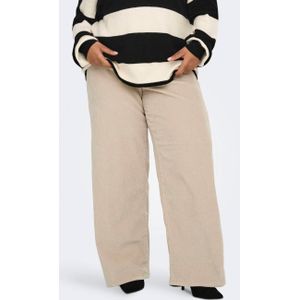 ONLY CARMAKOMA - Wide Leg Fit - Broek met Wijde Pijpen - Corduroy