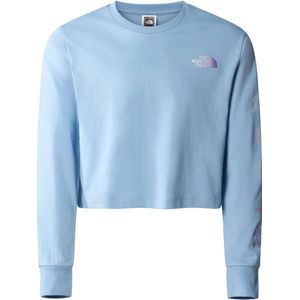 The North Face cropped T-shirt lichtblauw
