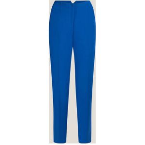 JANSEN Amsterdam high waist straight fit pantalon ISA blauw
