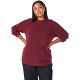 Zizzi gebreide trui donkerrood