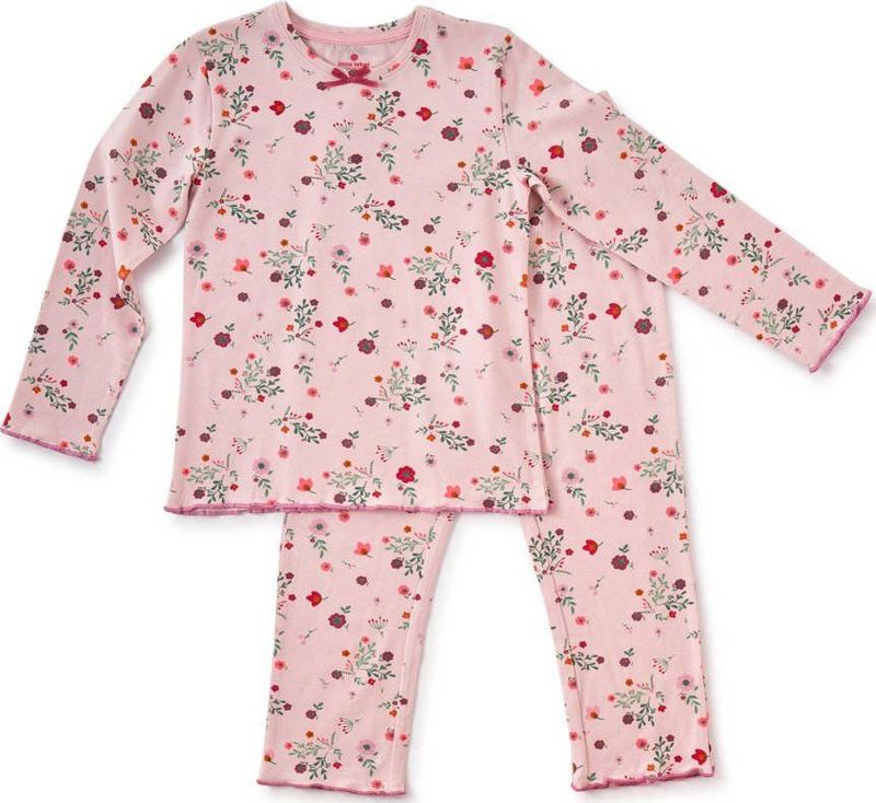 Little Label gebloemde pyjama van katoen roze