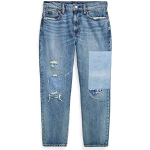 POLO Ralph Lauren cropped low waist tapered jeans light blue denim
