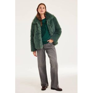 Didi faux fur jas groen