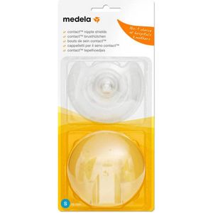 Medela Contact tepelhoedjes S (16 mm) inclusief bewaardoosje (2 stuks)
