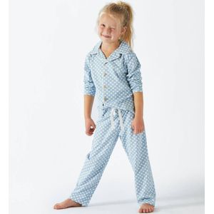 Little Label pyjama met sterren van biologisch katoen blauw
