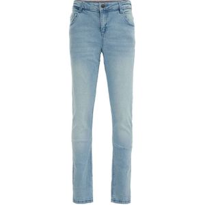 WE Fashion Blue Ridge tapered fit jeans light blue denim