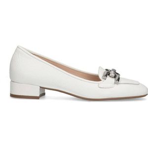 Manfield leren loafers wit