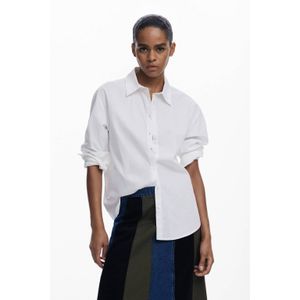 Desigual - A-lijn Midi-rok - Patchwork - Tailleband in Denim - Ritssluiting