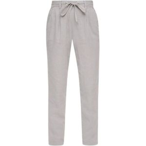Q/S by s.Oliver high waist tapered fit pantalon grijs