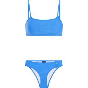 Protest voorgevormde crop bikini PRTHIZZER met ribstructuur blauw