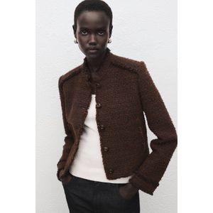 MANGO Tussenjas 'MACKET'  bruin / donkerbruin