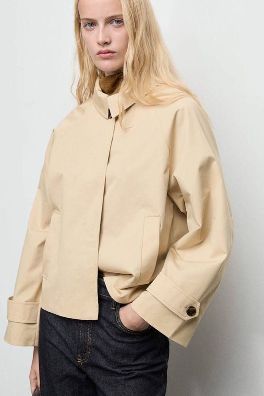 Mango tussenjas beige