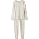 NAME IT KIDS pyjama met hartjes print ecru