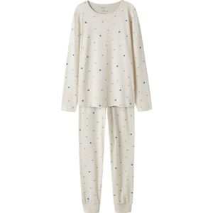 NAME IT KIDS pyjama met hartjes print ecru
