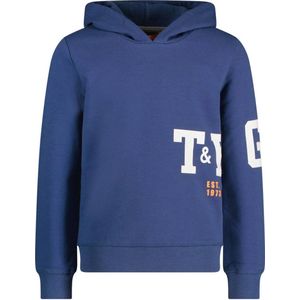 TYGO & vito hoodie Haven met logo jeansblauw