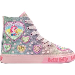 Lelli Kelly Unicorn Rainbow sneakers blauw/roze
