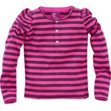 Z8 longsleeve Jenoa met streepdessin fuchsiaroze/paars