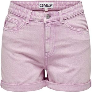 ONLY high waist regular fit short ONLPHINE-EVERLY roze