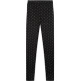 Alix the Label high waist skinny legging met all over print zwart