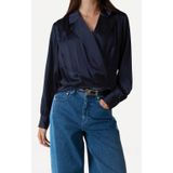 Another-Label blousetop donkerblauw