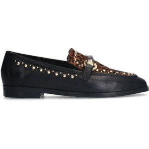 Manfield leren loafers zwart