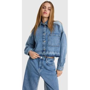 Alix the Label denim blouse light blue denim