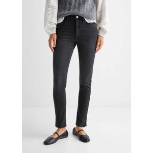 Mango Kids skinny jeans donkergrijs