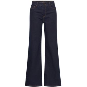 Claudia Sträter high waist wide leg jeans dark blue denim